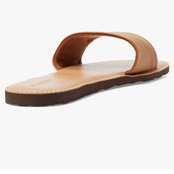 Volcom Women's Simple Synthetic Leather Strap Slide Sandal - Picture 2 of 5
